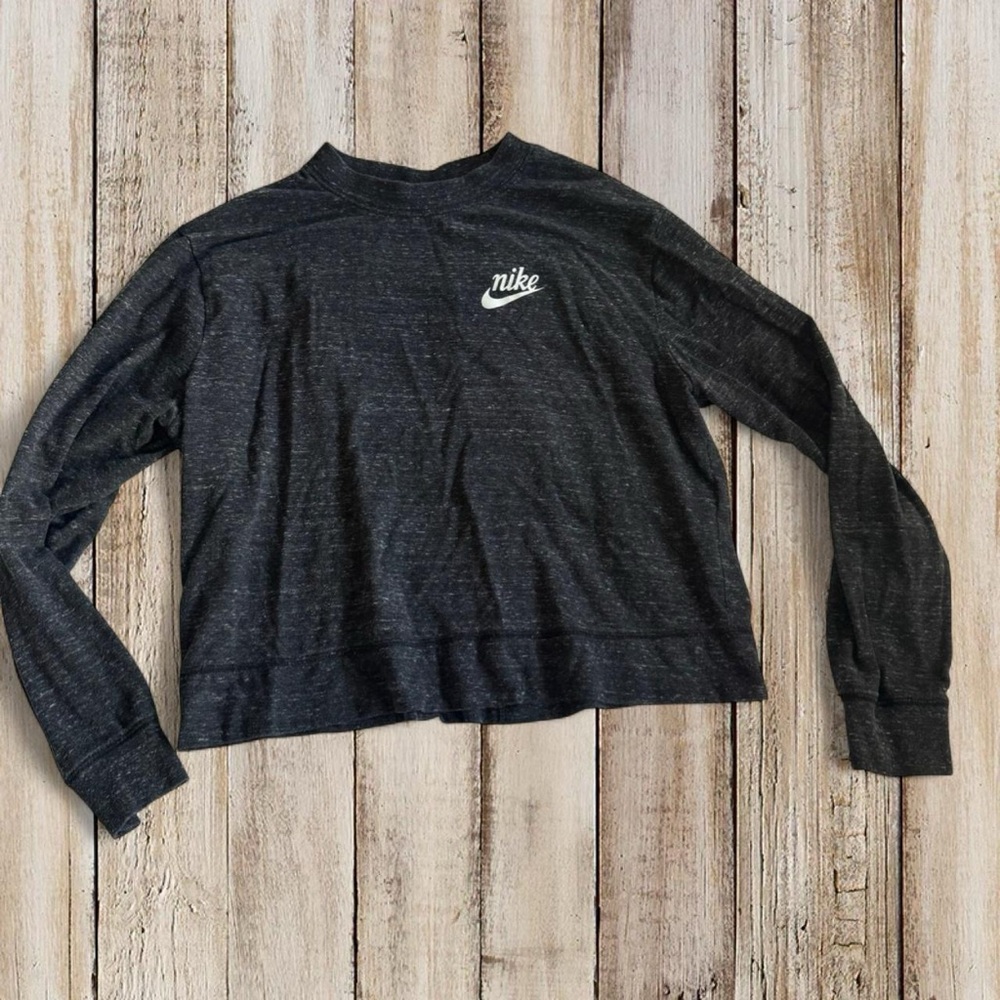 Nike Women's Charcoal Long Sleeve Tee